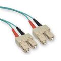 Cable Wholesale 5 m 10GB Aqua SC-SC Multimode Duplex Fiber Optic Cable SCSC-31005